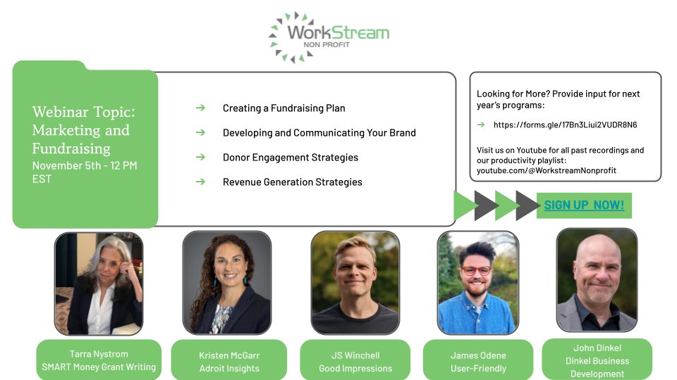 Free Webinar: Expert Tips to Make Marketing & Fundraising Easier